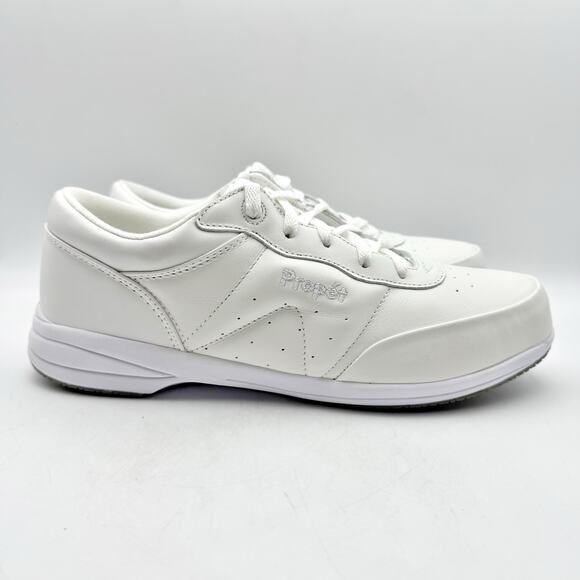Propet Womens Walker Sneaker US 10 XW EU 41.5 White Leather NIB - Picture 4 of 13